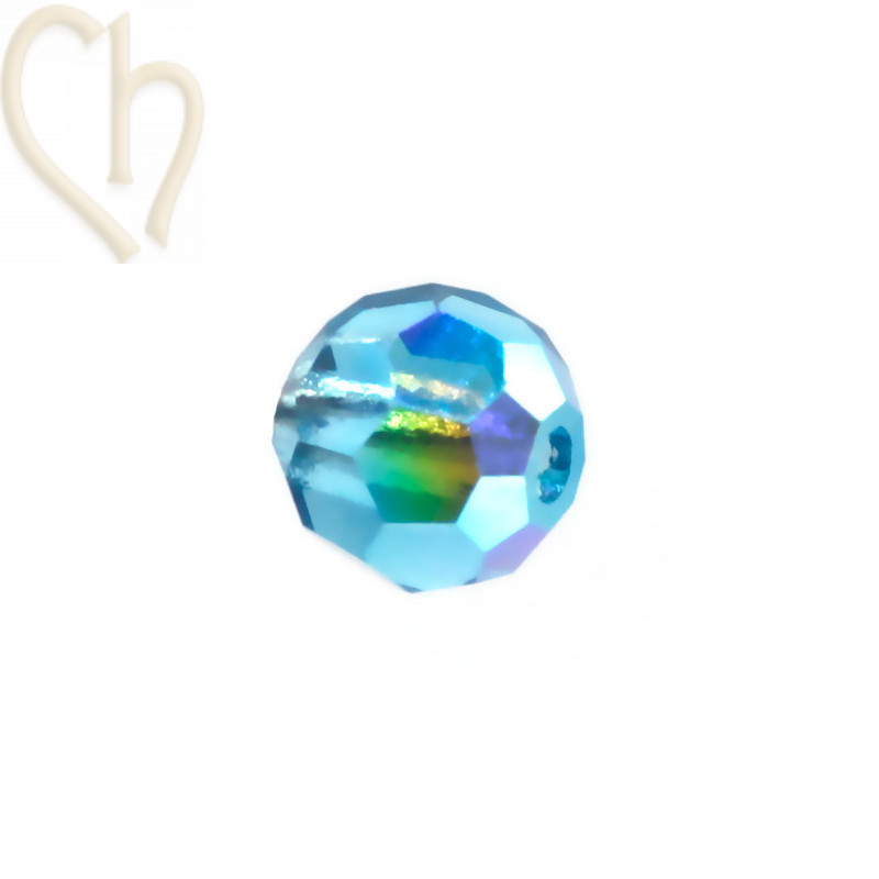 Preciosa Crystal Round Bead 4mm Indicolite AB