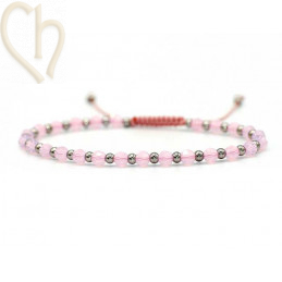 Kit bracelet steel and Crystal Swarovski Rose Water Opal
