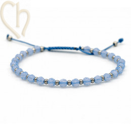 Kit bracelet acier et Cristaux Swarovski Air Blue Opal