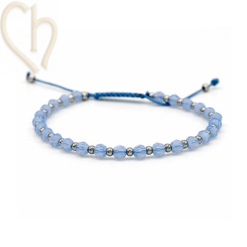 Kit bracelet acier et Cristaux Swarovski Air Blue Opal