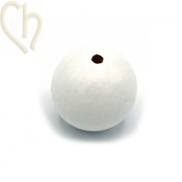 Wood ball 30mm White