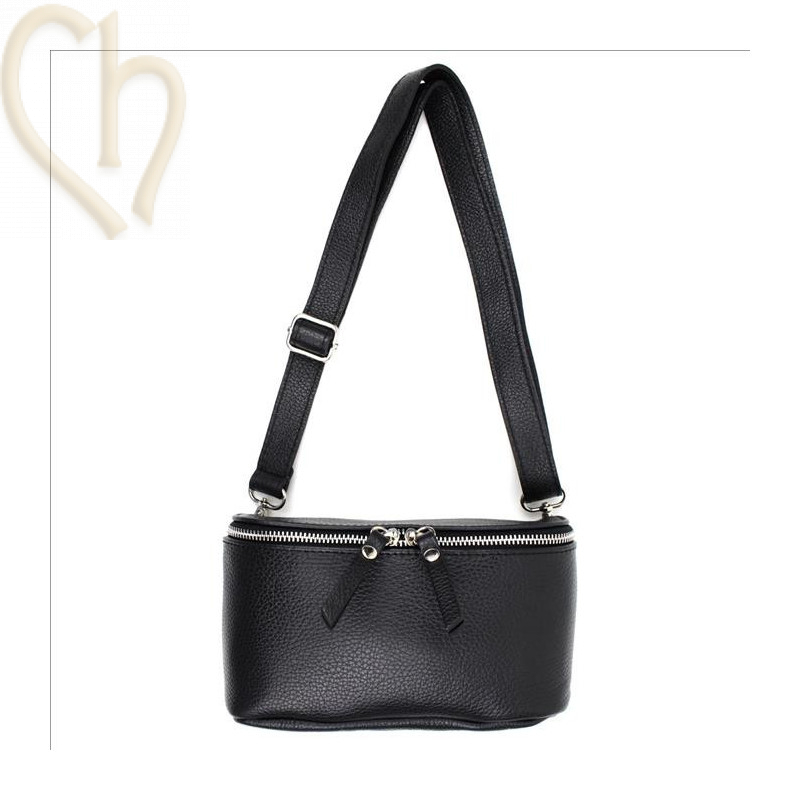 Handbag Bumbag Leather Black