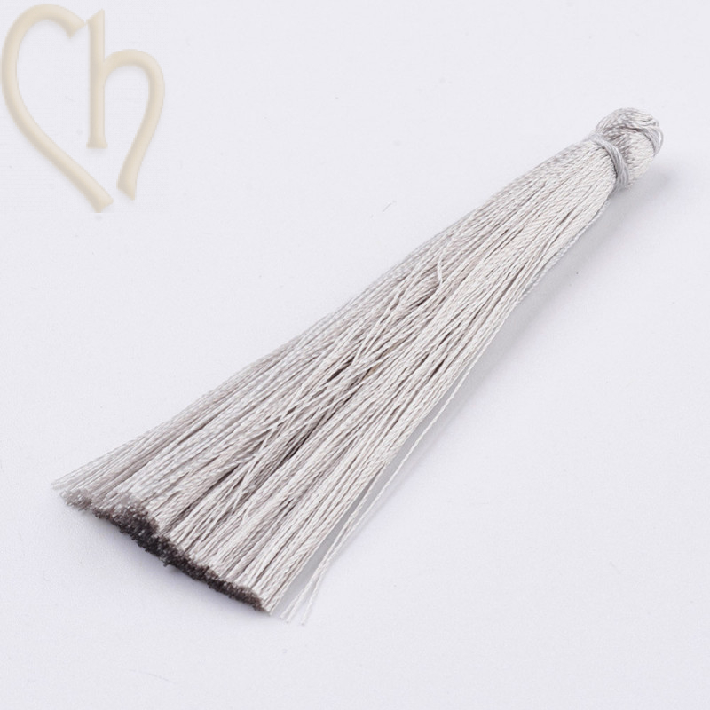 Tassel polyester 70mm Grey