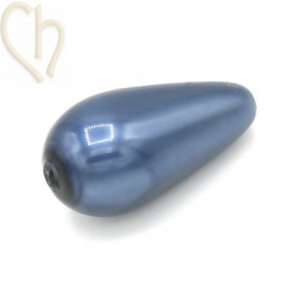 Preciosa Nacré Pear 15*8mm Blue