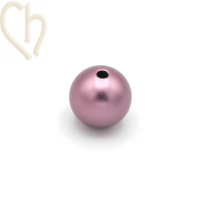 Aluminium bol 12mm kraal Rose 8001 Aluminium bol 12mm kraal Rose 8001