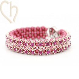 Kit bracelet Gaudy Rouge Rose