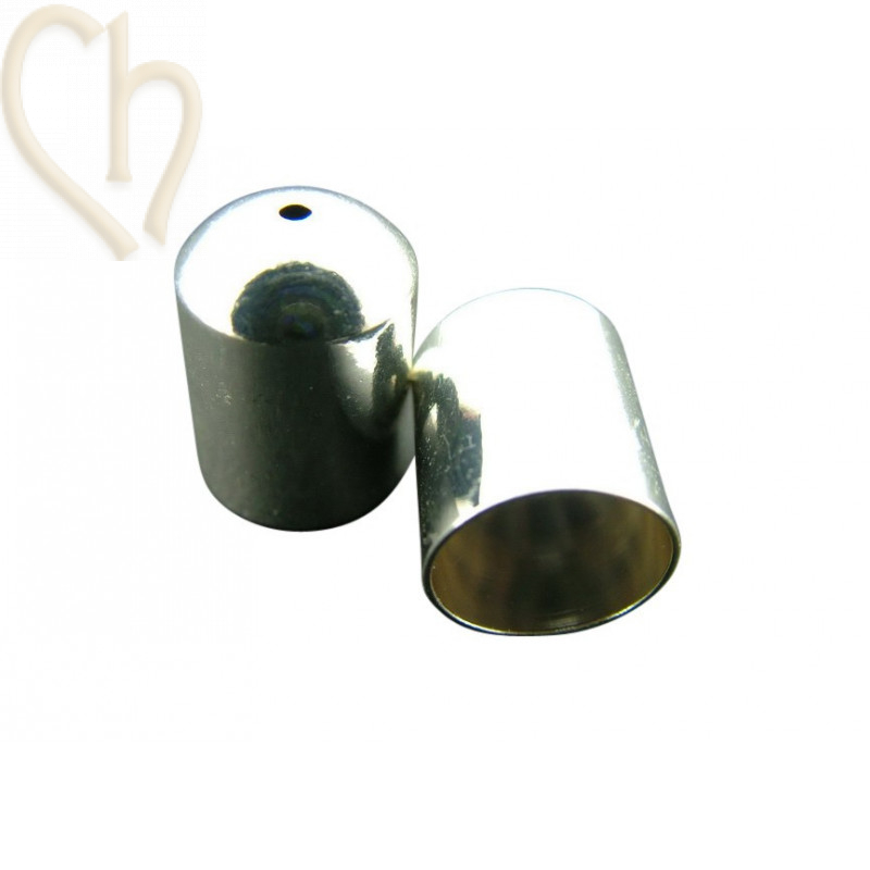 Metalen eindkapje 10*15mm met gaatje 2mm