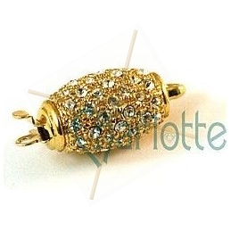clasp oval with strass