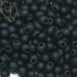 Drop beads Miyuki 3,4mm - DP-401F Black Mat