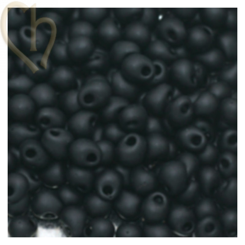 Drop gouttes perles Miyuki 3,4mm - DP-401F Black Mat