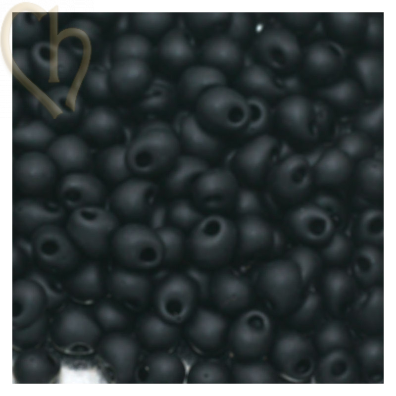 Drop kralen Miyuki 3,4mm - DP-401F Black Mat