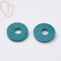 Rondelles Heishi 4mm Turquoise par Fil 40cm.