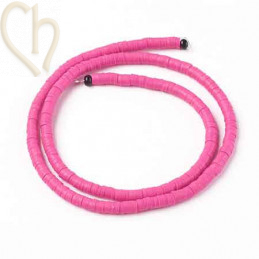 Heishi Rings 4mm Fuchsia String 40cm