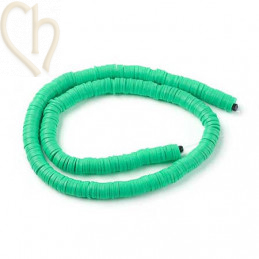 Heishi Rings 8mm Green String 40cm