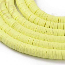 Heishi Rings 8mm Babypink String 40cm