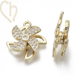 Charms turning flower 20mm...