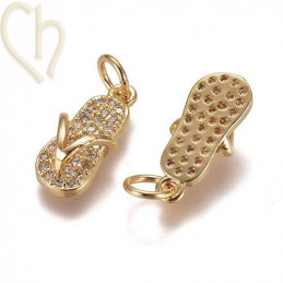 Charms flipflop 15mm met...