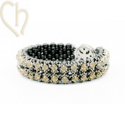 Kit bracelet Gaudy gris noir