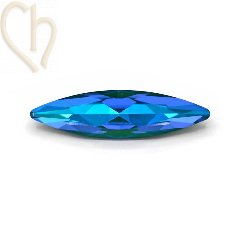 Slim Navette Aurora Crystal 35mm Royal Blue Delite