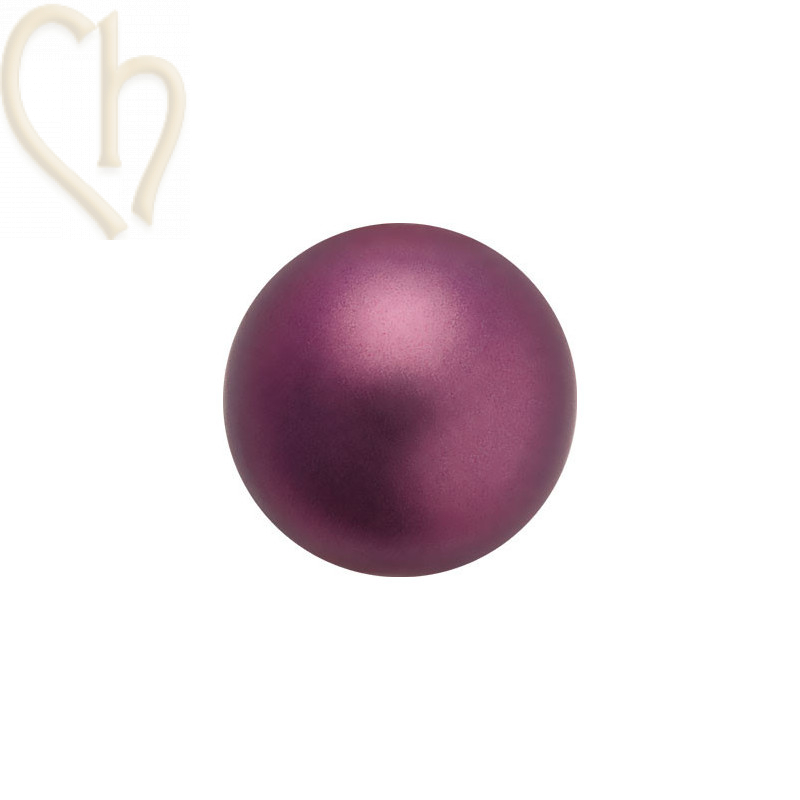 Preciosa 4mm LIGHT BURGUNDY Round Nacré Pearl Maxima