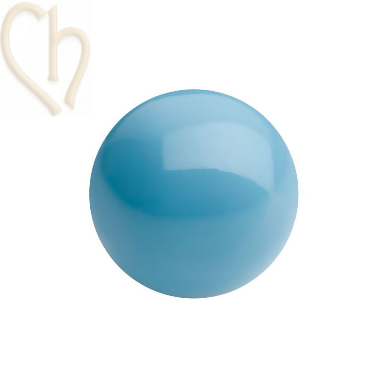 Preciosa 4mm AQUA BLUE Round Nacré Pearl Maxima