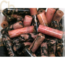 Cilinder natuursteen 13*4mm Rhodonite