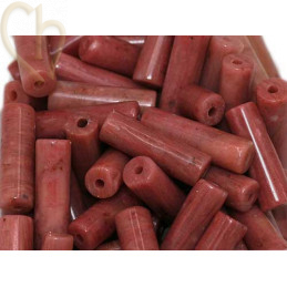 Tube 13*4mm natural stone - Rhodonite Rose Naturelle