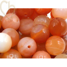 Gemstone round 10mm - Cornaline