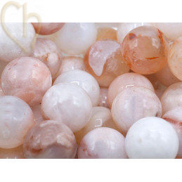 Gemstone round 10mm - Calcedoine Rose