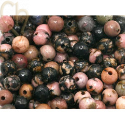 Gemstone round 4mm - Rhodonite