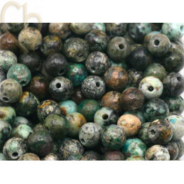Gemstone round 4mm - Turquoise d'Afrique