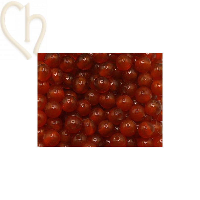 Natuursteen 4mm - Cornaline Natuursteen 4mm - Cornaline