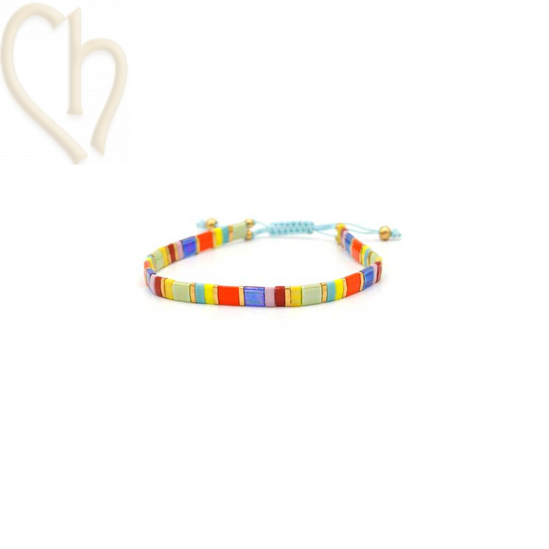 bracelet with Miyuki Tila bracelet with Miyuki Tila