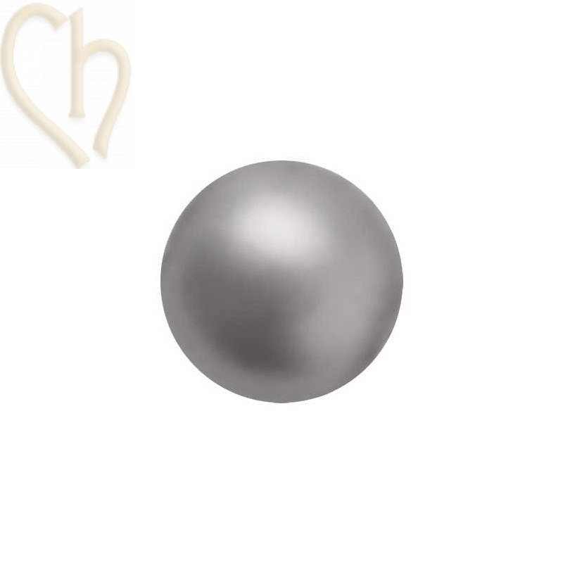 Preciosa 4mm Dark Grey Round Nacré Pearl Maxima