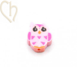 Owl Polymere 12mm Pink