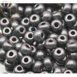 Seedbeads 4/0 Grey Metallic
