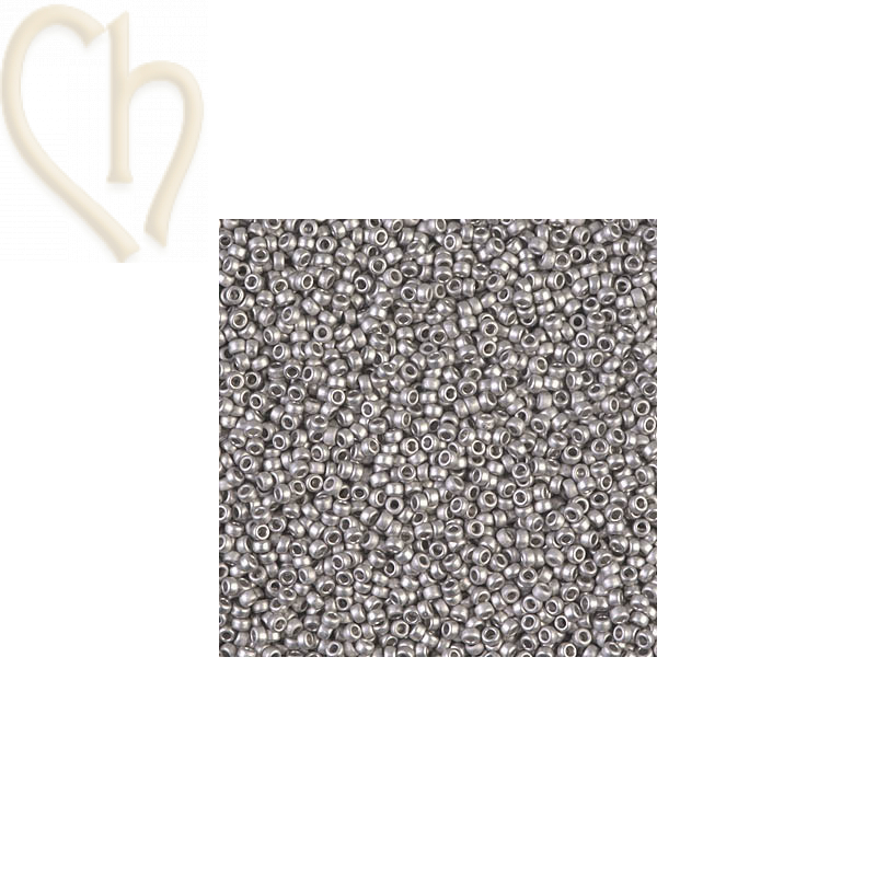 Miyuki Rocailles 15/0 Palladium mat 194F