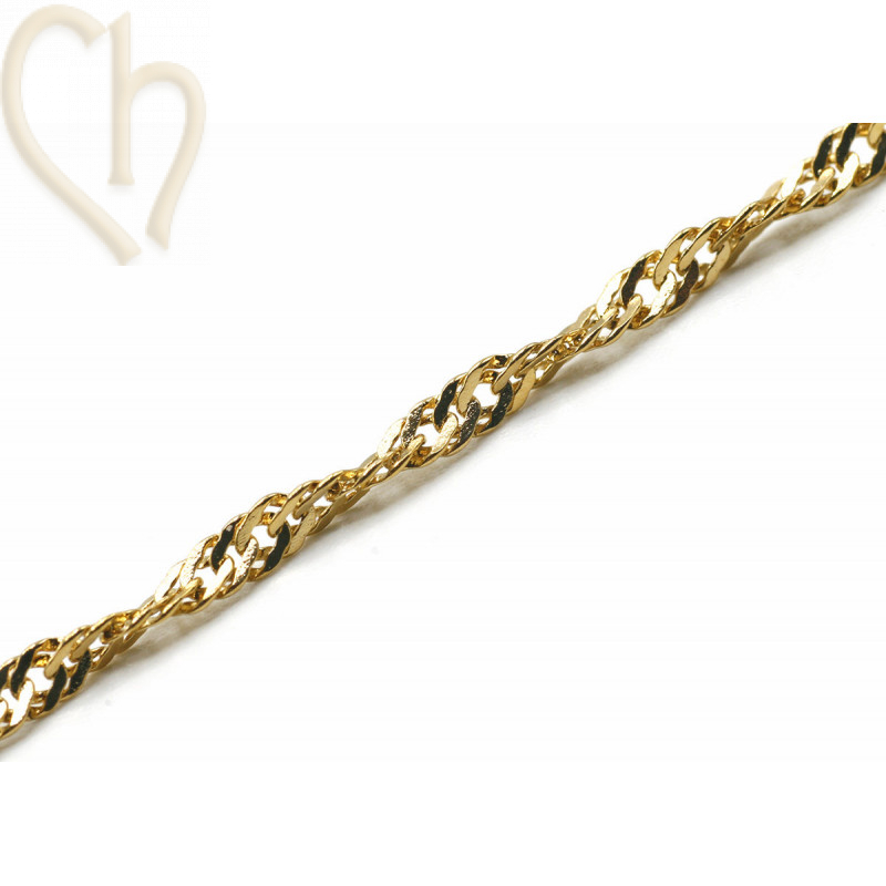 Stainless Steel chain flat turned 3mm