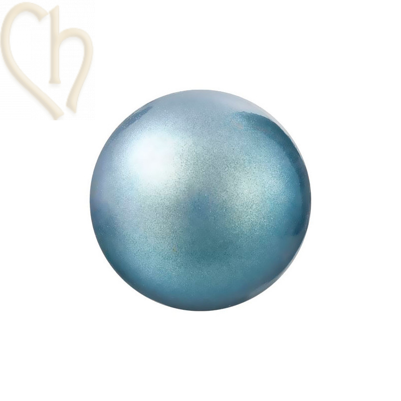 Preciosa 4mm PEARLESCENT BLUE Round Nacré Pearl Maxima