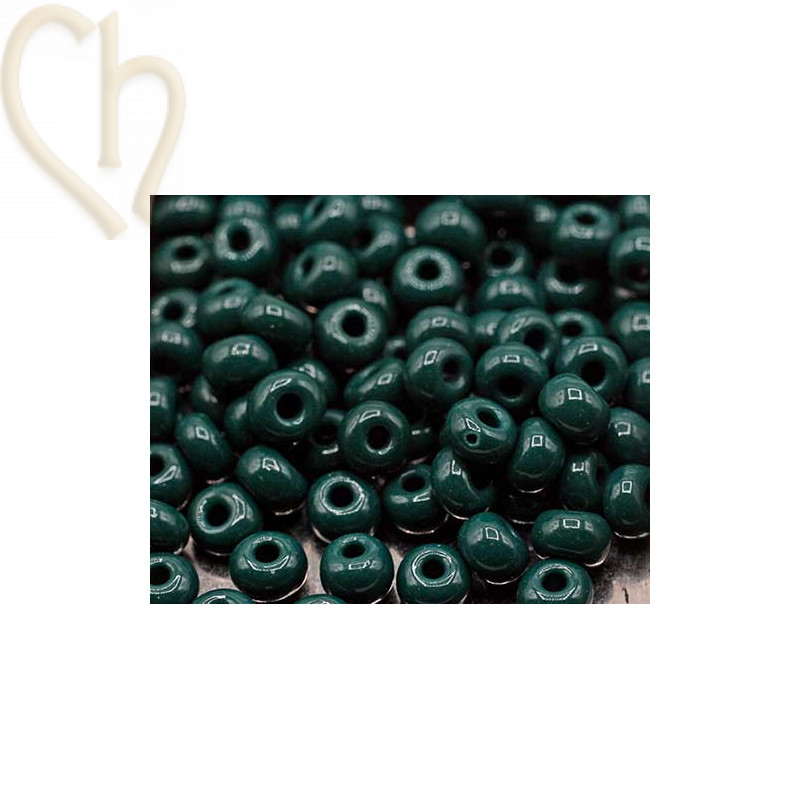 Rocaille 4/0 Dark Green Opaque