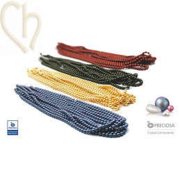 Charl'stone Crystal 4mm Gold Nacré Pearl Maxima