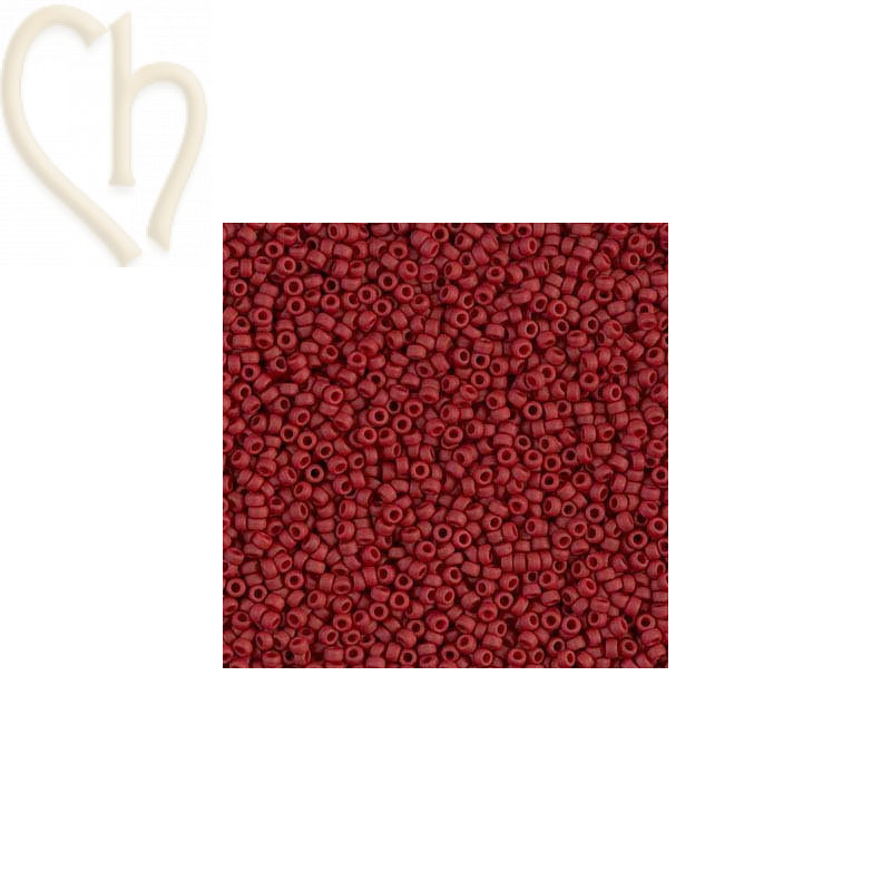 Rocaille 11/0 Miyuki Brick metallic matte Red 2040