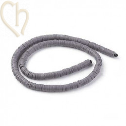 Rondelles Heishi 6mm Gris par Fil 40cm