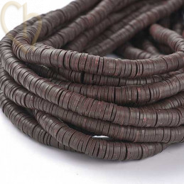 Heishi Rings 8mm Marron String 40cm