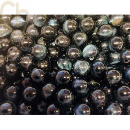 Pierre naturelle rond 6mm - Oeil de Faucon