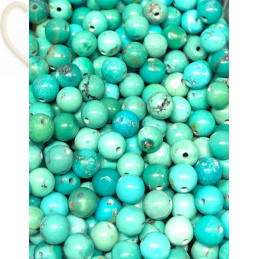 Turquoise de Chine natuursteen rond 4mm