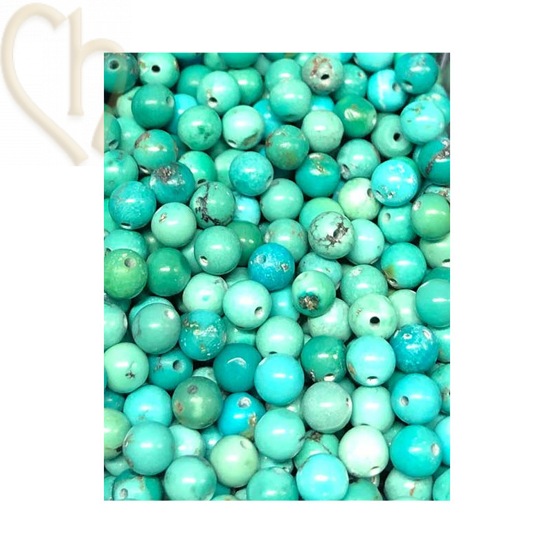 Turquoise de Chine naturelle gemme 4mm