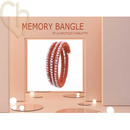 Kit armband Memory Bangle in Tangerine Sienne