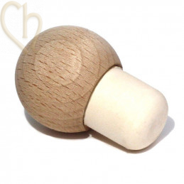 Bottle Cork diameter 19mm with wood ball 33mm