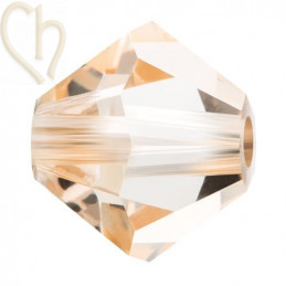 Preciosa Crystal Rondelle Bead 6mm Honey